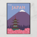 Recherche de illustration japonaise cartes postales Fleur de cerisier