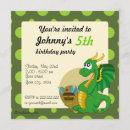 Recherche de dragon vert invitations Conte de fées