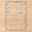 Recherche de vintage de style invitations Bleu