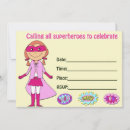 Recherche de héroïnes invitations Pour enfants