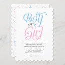 Zoek naar modern gender reveal invitations Roze of blauw