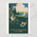Recherche de camping vintage cartes postales Illustration