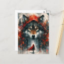 Recherche de petit loup cartes postales Conte de fées