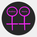 Recherche de symbole lesbien autocollants Lesbiennes