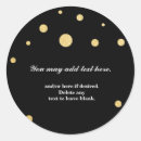 Zoek naar zwarte stip stickers Goud