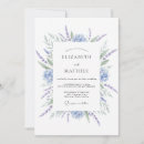 Recherche de bleu lavande mariage invitations Floral