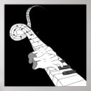 Recherche de clavier de piano posters Blanc