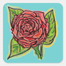 Recherche de roses rouges autocollants Fleurs