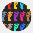 Zoek naar zwarte voeten stickers Tenen