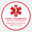 Recherche de diabète autocollants Diabétique