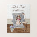 Recherche de cocker spaniel puzzles Animal de compagnie