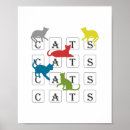 Zoek naar kleurrijke katten posters Katje