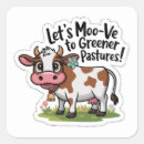 Recherche de vaches drôles autocollants Moo