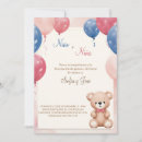 Recherche de teddy bear gender reveal invitations Révélation de genre