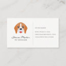 Recherche de visage de chien cartes visite Marcheur de chiens
