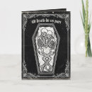 Recherche de amour gothique vœux cartes Noir et blanc