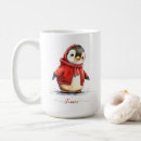 Zoek naar winter penguin mokken Rood