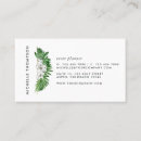 Recherche de fleurs exotiques cartes visite Élégant