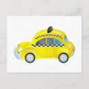 Recherche de taxi jaune cartes postales Véhicule