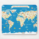 Recherche de carte du monde tapis souris Enfants
