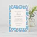 Recherche de blue flowers invitations Rétro