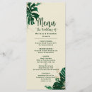 Recherche de feuille de palmier mariage menus Invités