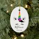 Recherche de licornes ornements Visage de licorne