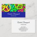 Recherche de de signe cartes visite Hippie