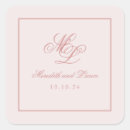 Recherche de wedding invitations autocollants Monogramme