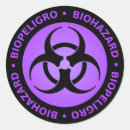 Recherche de risque biologique autocollants Symbole biodanger