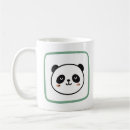 Recherche de visage de panda tasses Kawaii