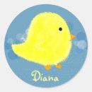 Recherche de poussins bébé autocollants Pâques