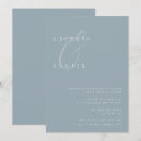 Recherche de ampersand invitations Bleu poussiéreux