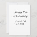 Recherche de mariage anniversaire invitations Minimaliste