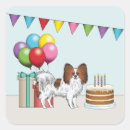 Recherche de chien papillon autocollants Coloré