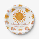 Recherche de baby shower paper assiettes Boho