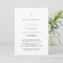 Recherche de rose baptême invitations Simple
