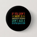 Zoek naar antwoord buttons Sarcastisch