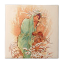Recherche de alphonse mucha carreaux Hiver