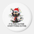 Recherche de chat père noël magnets Saisonnier