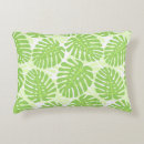 Recherche de feuille de monstera coussins Vert
