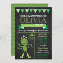 Recherche de alien vert invitations Vaisseau spatial