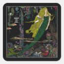 Recherche de sirène vintage autocollants Créatures marines