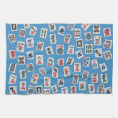 Zoek naar symbool keuken handdoeken Blauw