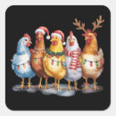 Zoek naar grappige kippen stickers Kerstmis