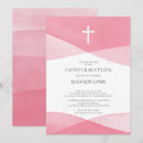 Recherche de fille confirmation invitations Minimaliste