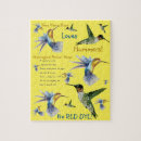 Recherche de colibris puzzles De colibri