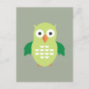 Recherche de hibou coloré cartes postales Mignon