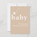 Recherche de minimalisme vœux cartes Baby shower boho