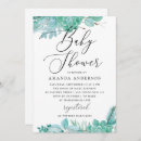 Recherche de succulent baby shower invitations Botanique